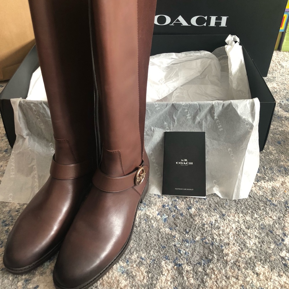 Coach Ricki Riding Boot 8C (wide)